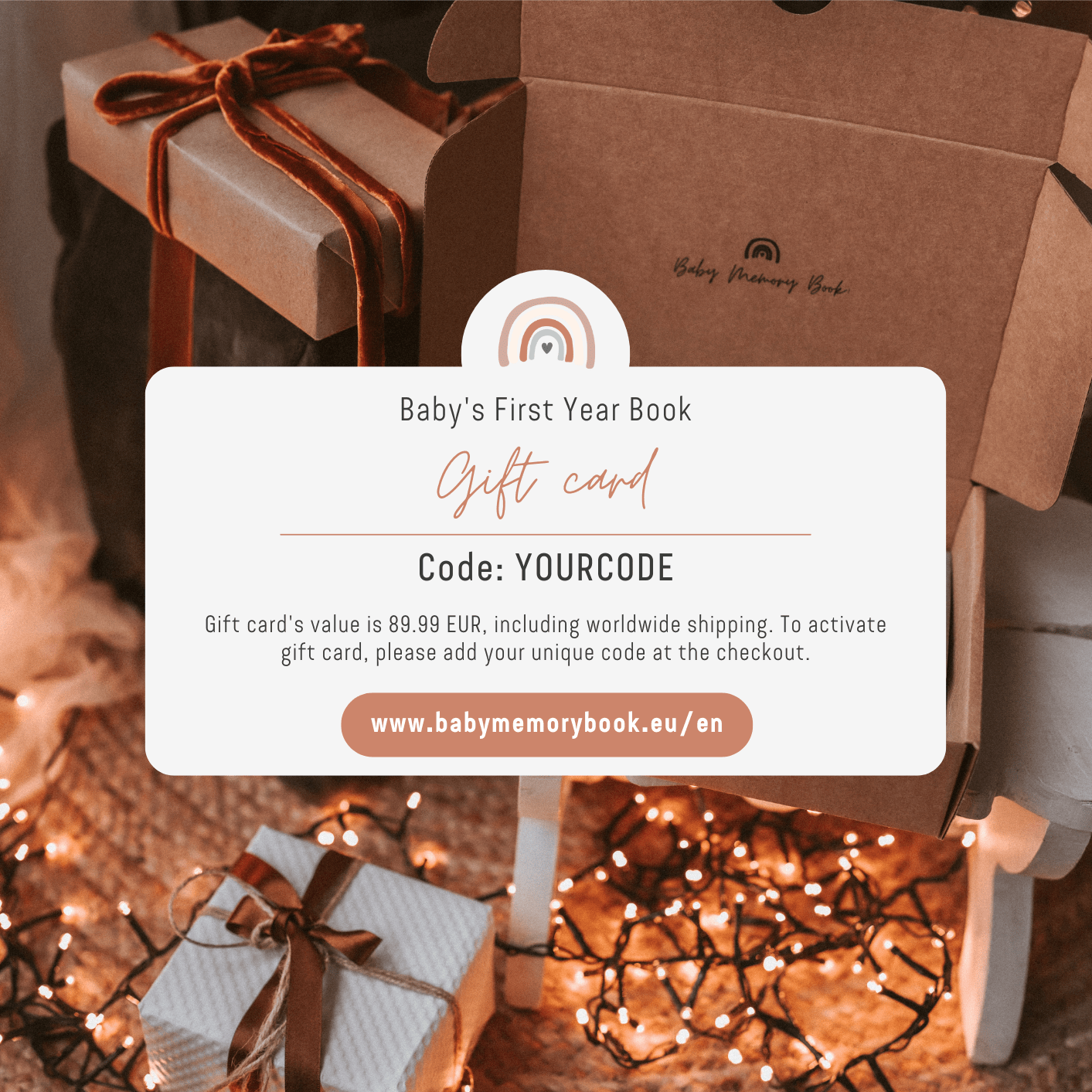 Baby Memory Book gift card 1